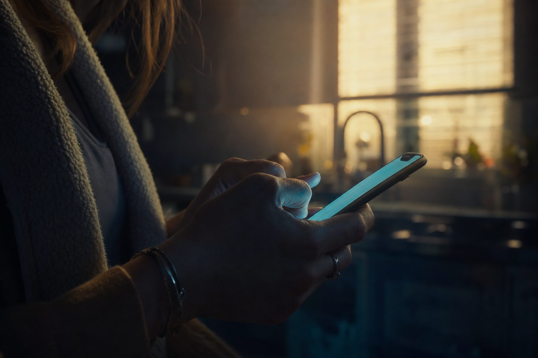 A voter completing identity verification in the app